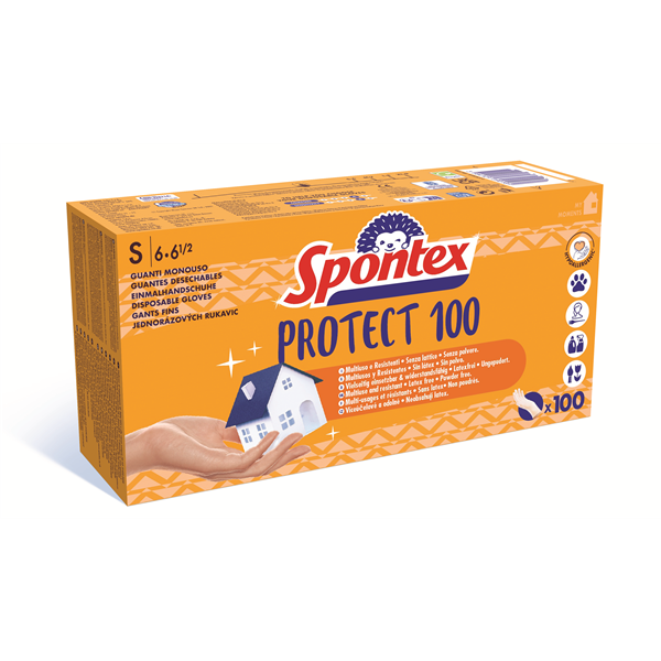 Spontex Protect vinylové rukavice 100 ks, velikost S