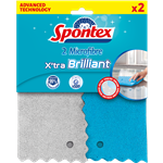 Spontex X'tra Brilliant utěrka z mikrovlákna 2 ks     