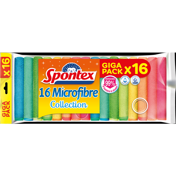 Spontex Collection utěrka z mikrovlákna 16 ks