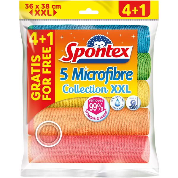 Spontex Mikroutěrka XXL 4+1 