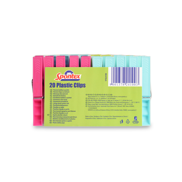 Spontex Kolíčky na prádlo plastové 20 ks