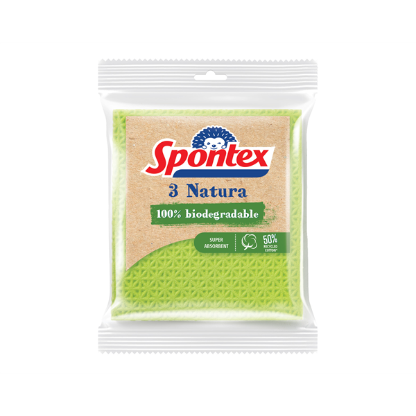 Spontex 3 Natura houbová utěrka          