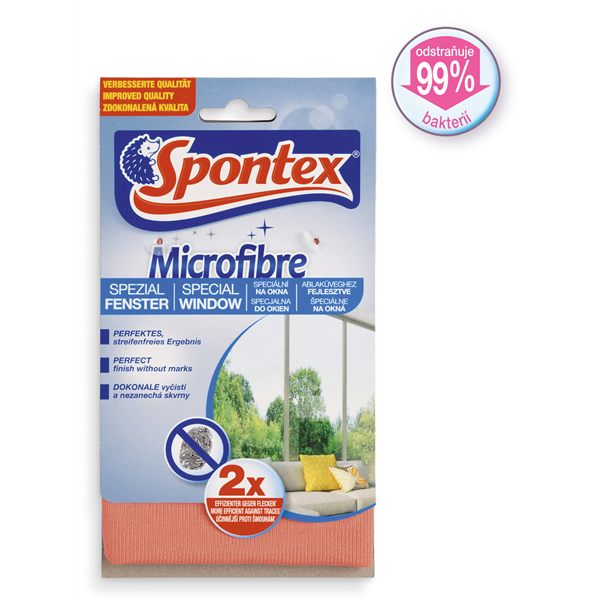 Spontex Microfibre Window utěrka z mikrovlákna na okna