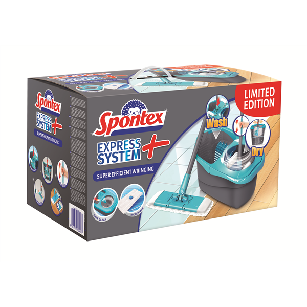 Spontex Express Systém+ mop Tmavě šedá