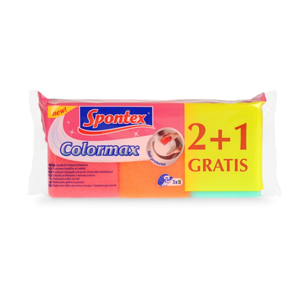 Spontex Color 2+1 zdarma houbičky na nádobí