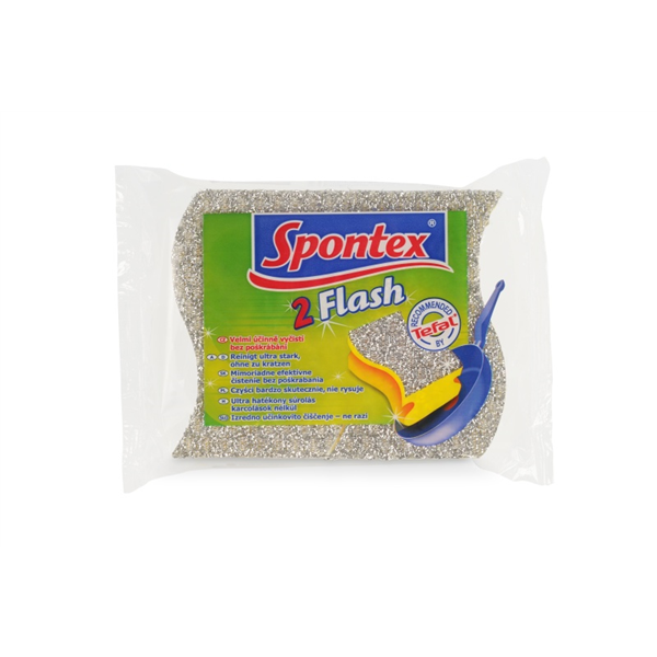 Spontex Flash houbička na teflon 2 ks