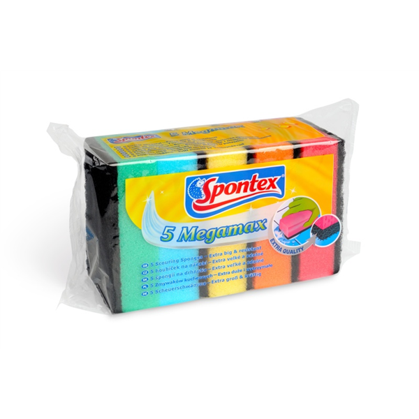 Spontex Megamax houbičky na nádobí 5 ks Doprodej